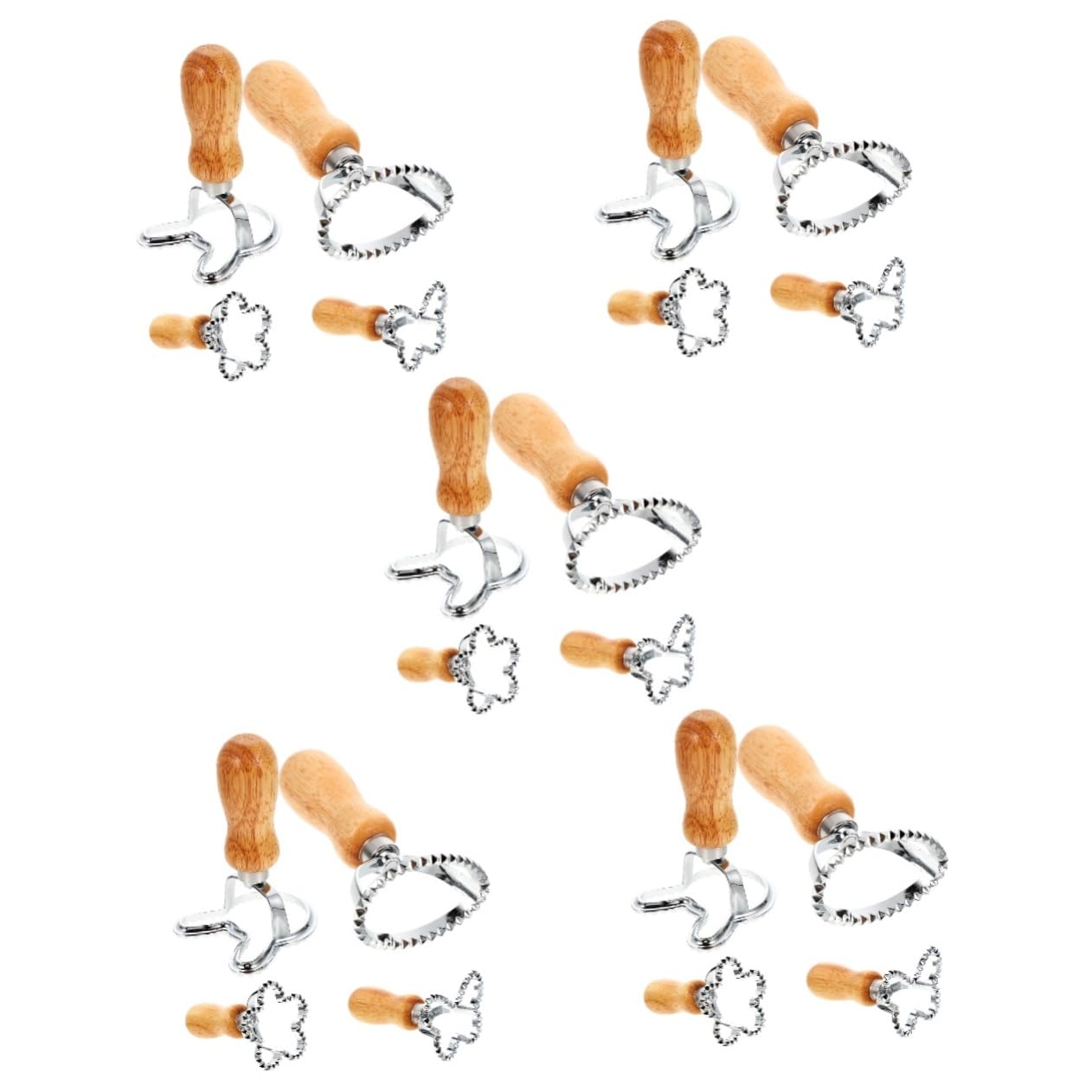 Amosfun 5 Sets Knödel-zubehör-set Küchenknödel-pressformen Ausstechformen Für Kekse Ausstechformen Für Osterfeiern 4 Stück X 5