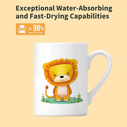 Miniatura 2 de Gabelly Papel de sublimación para impresoras de inyección de tinta, 100 hojas de 8.5 x 11 pulgadas, 125 gsm, compatible con Epson, Sawgrass,