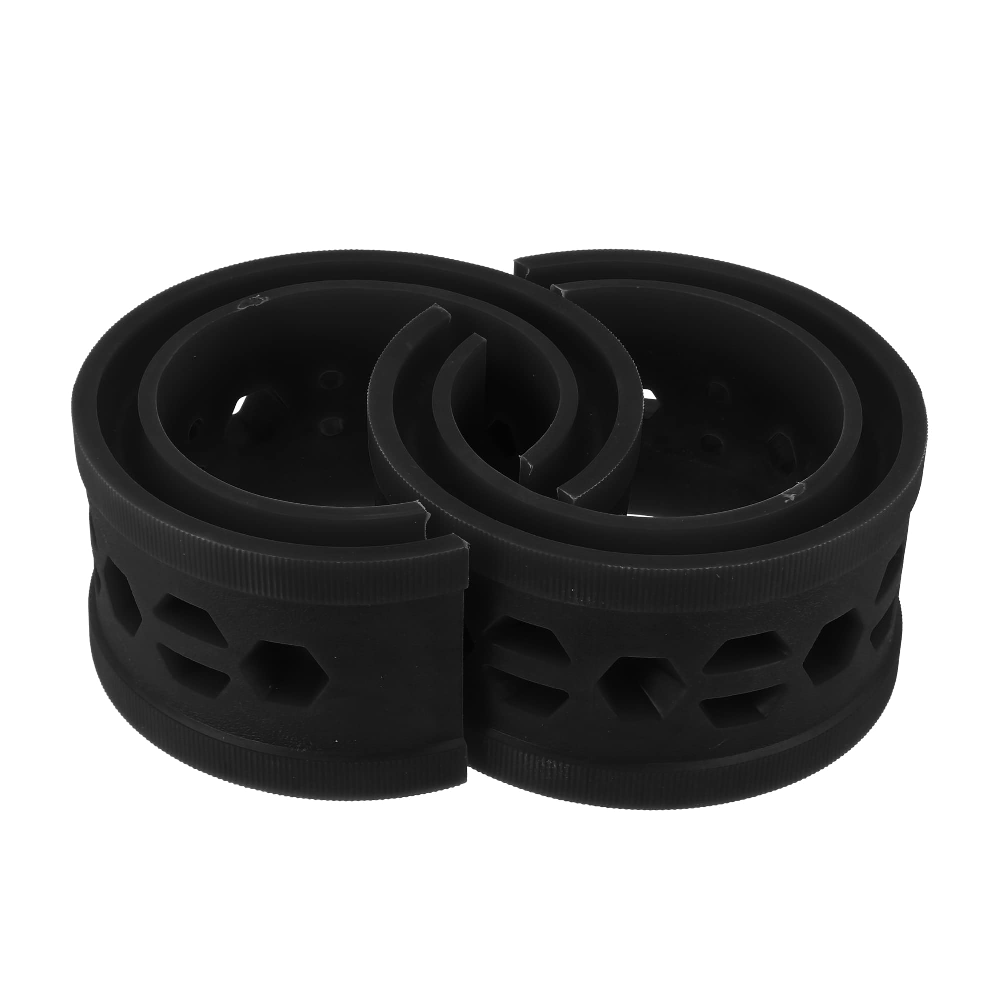X AUTOHAUX 2 Pcs Negro Amortiguador Resorte Helicoidal Para Coche Tipo A+ | Material Caucho, Tipo A+, Altura Exterior 93Mm, Diámetro Exterior 180Mm, Grosor 27Mm, Ranura 16Mm, Ranura Abierta 8Mm