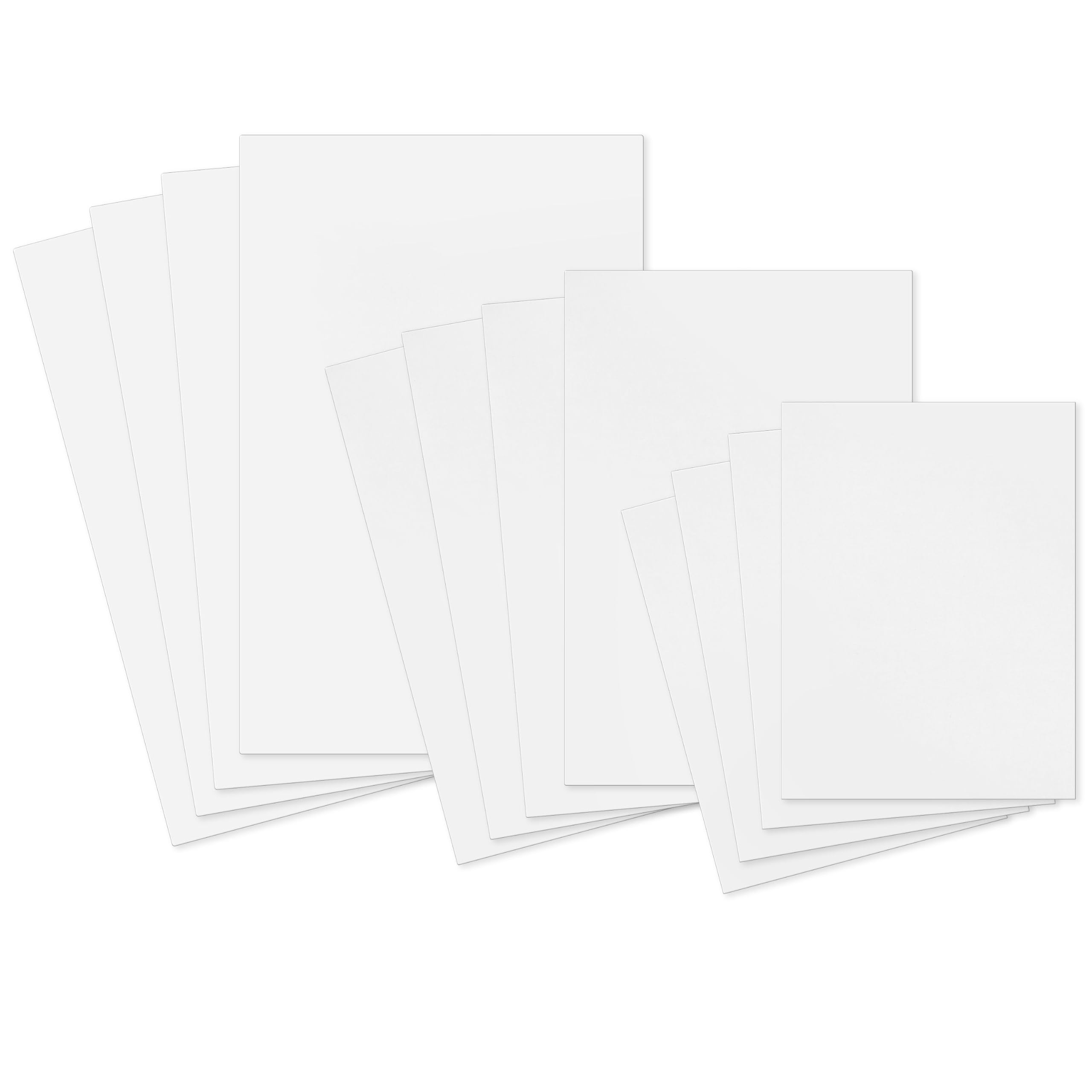 Hallmark Weiße Geschenkboxen, verschiedene Größen (12 Boxen mit Deckel: 4 kleine 27,9 cm, 4 mittelgroße 35,6 cm, 4 große 40,6 cm) für Geburtstage, Weihnachten, Chanukka, Babypartys