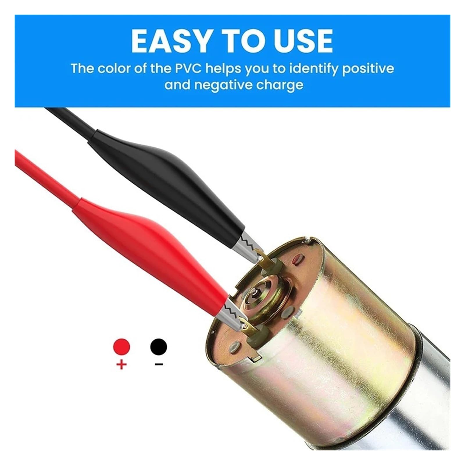 5 pares de 1 m de cable de prueba de clip de banana a cocodrilo, 15 A, 1000 V para multímetro (5 pares)