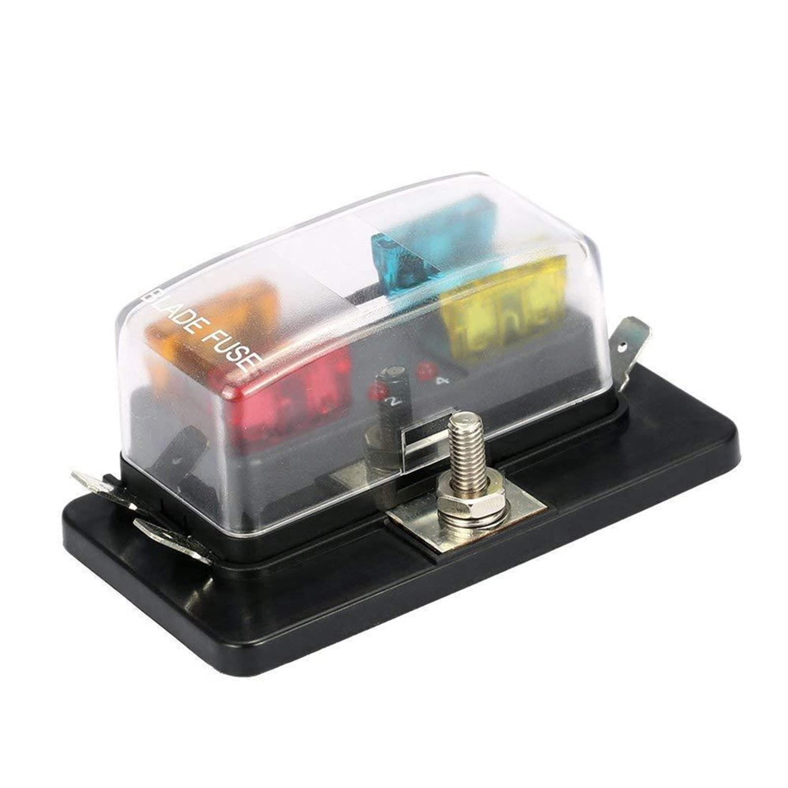 Boîte à fusibles 4/6/10 voies boîte à fusibles de voiture porte-fusible de voiture camion boîte à fusibles à lame automatique fusibles for Circuit Standard 32V ATO Câblage de protection (Color : 6 Wa