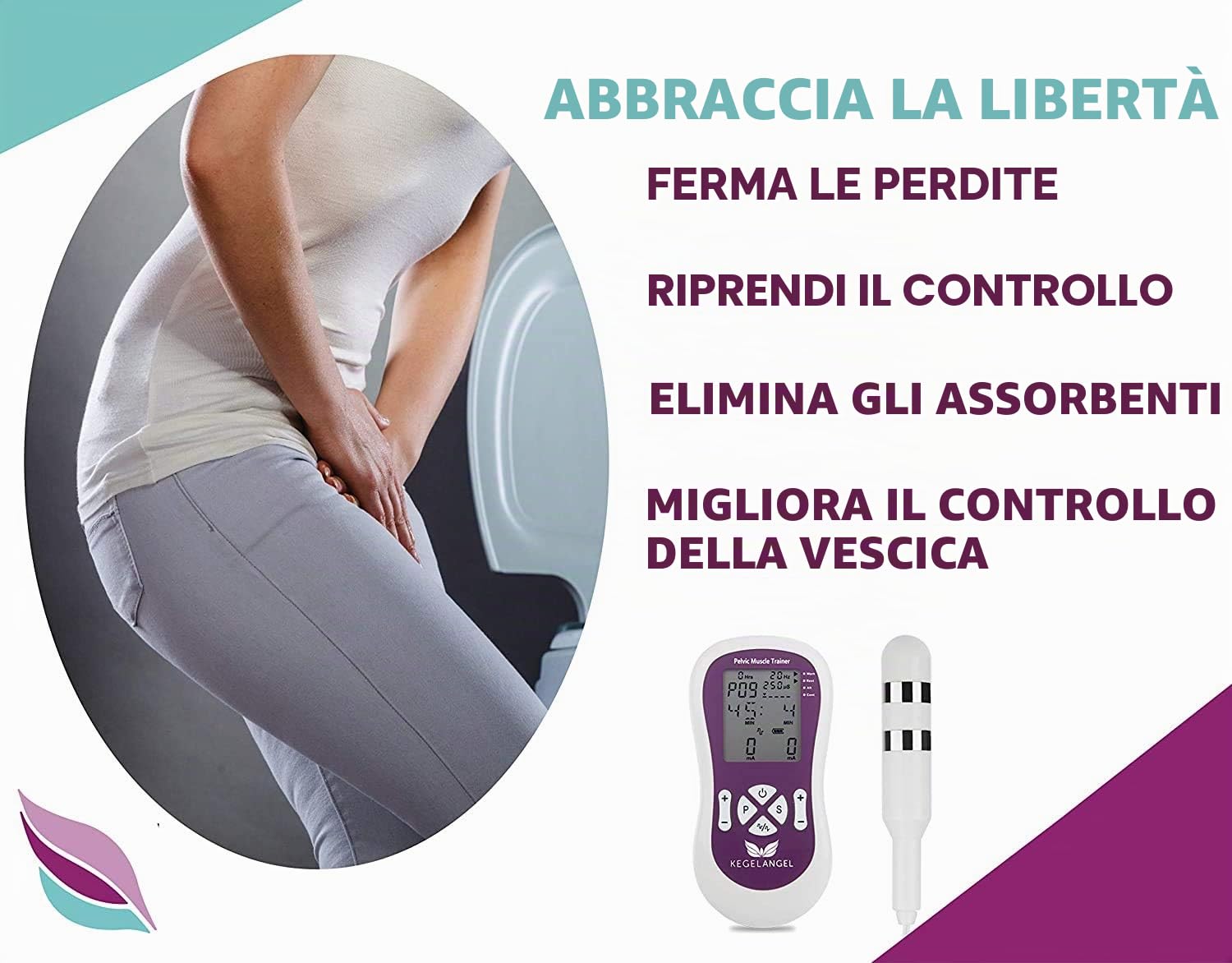Dispositivo Elettronico Esercizi Kegel – Stimolatore Automatico Molto Meglio Di Palline Vagine Per Tonificare Pavimento Pelvico Muscoli Vaginali – Contro Incontinenza Migliora Salute E Vita Sessuale