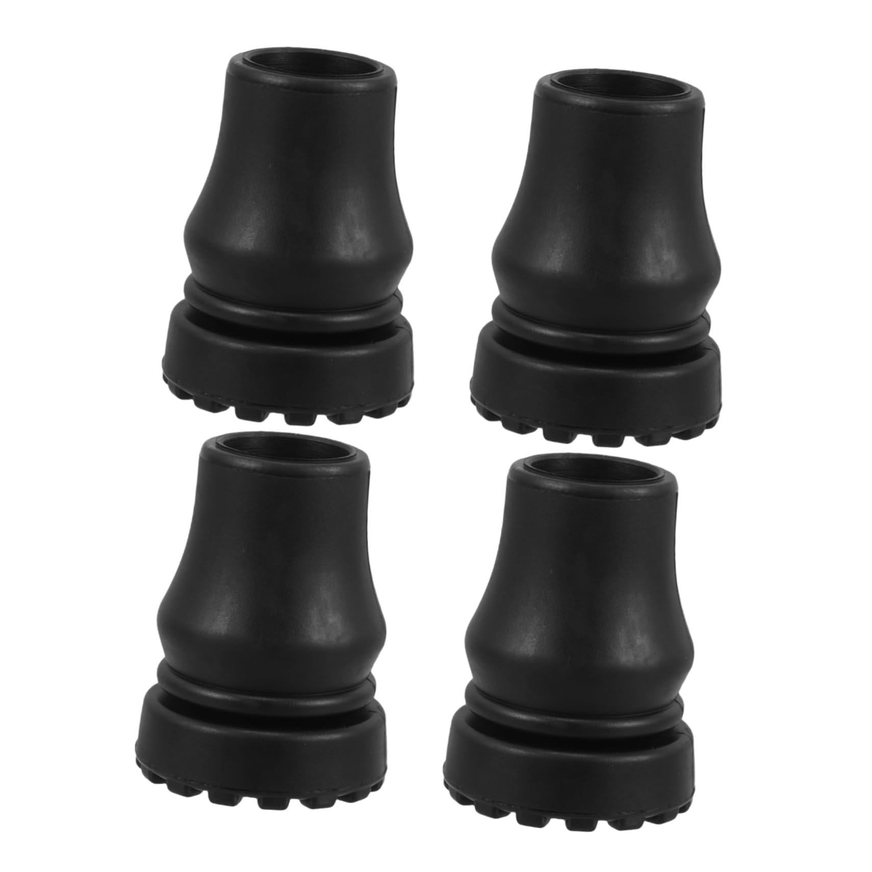 INOOMP 4Pcs Slip Rubber Cane Tips Easy Install Inner Diameter Durable Support for Walking Canes Comfortable Grip and Stability Accessories