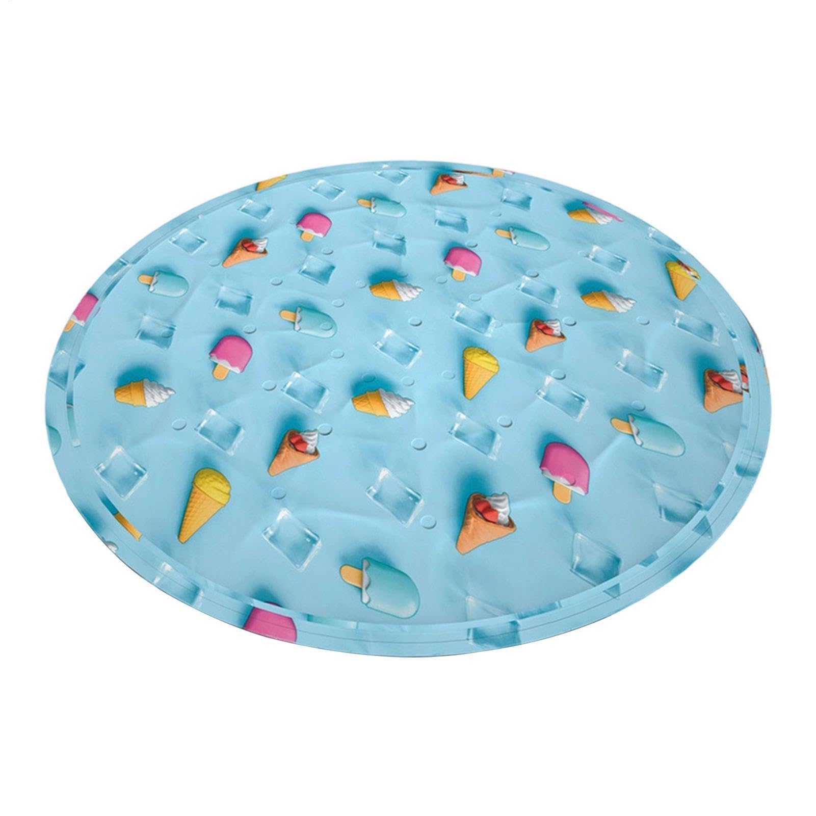 Kühlmatte für Hunde Runde, Tragbare, Wasserdichte, Faltbare, 50 Zentimeter