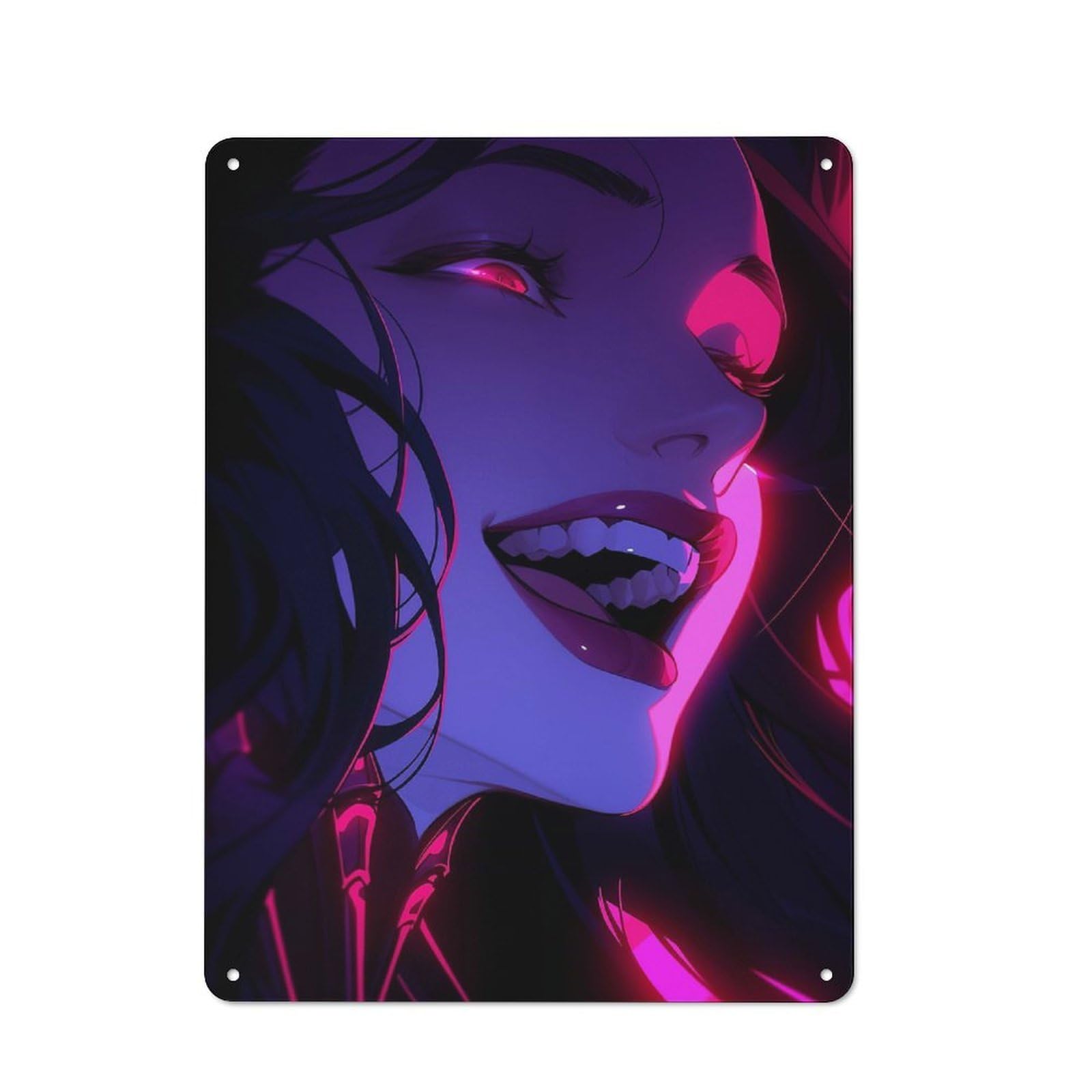 Distressed Look It Was That Smile Decorative Tin Sign 40x30cm, Retro Room Decor for Lounge, Study, Pub Or Wall Gallery