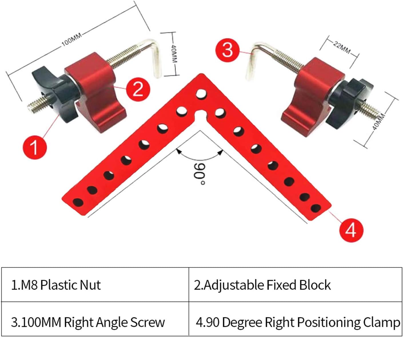 Onе-Dау Sаlе: Uр tо 70% оƒƒ 2Pack 90 Degrees Positioning Squares, Right Angle Clamp with 2 Clamps, Aluminium Alloy L-Type Corner Clamp Woodworking Carpenter Clamping Tool for Picture Frames, Boxes, Cabinets (160mm x 160mm) Flаѕh Sаlе Buу 1 gеt 1 2Pack 90 Degrees Positioning Squares, Right Angle Clamp with 2 Clamps, Aluminium Alloy L-Type Corner Clamp Woodworking Carpenter Clamping Tool for Picture Frames, Boxes, Cabinets (160mm x 160mm)
