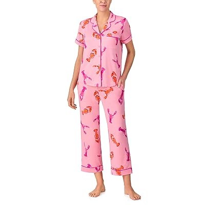 Kate Spade New York Short Sleeve Cropped PJ Set Women