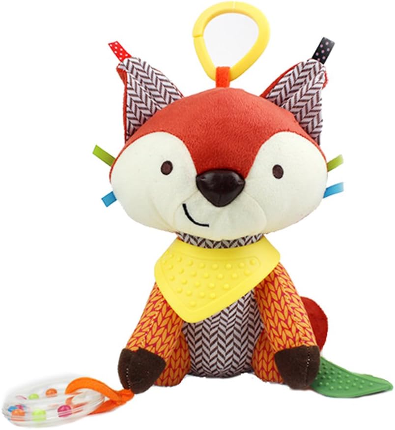 DINGANG® Baby Toys For Boys & Girls - Fun Soft Plush Baby Rattle & Stroller Toddler Toy - Gender Neutral for Newborns