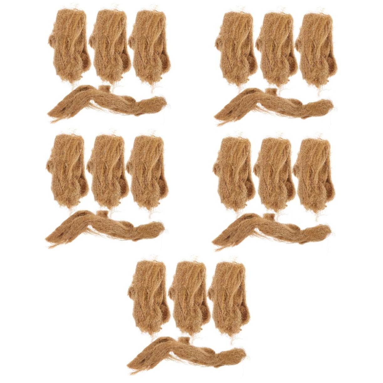 UPKOCH 5 Ensembles Allume Naturel Jute pour Camping Accessoire De Survie Extérieur Outils Pratiques pour Plein Air 4 Pièces * 5