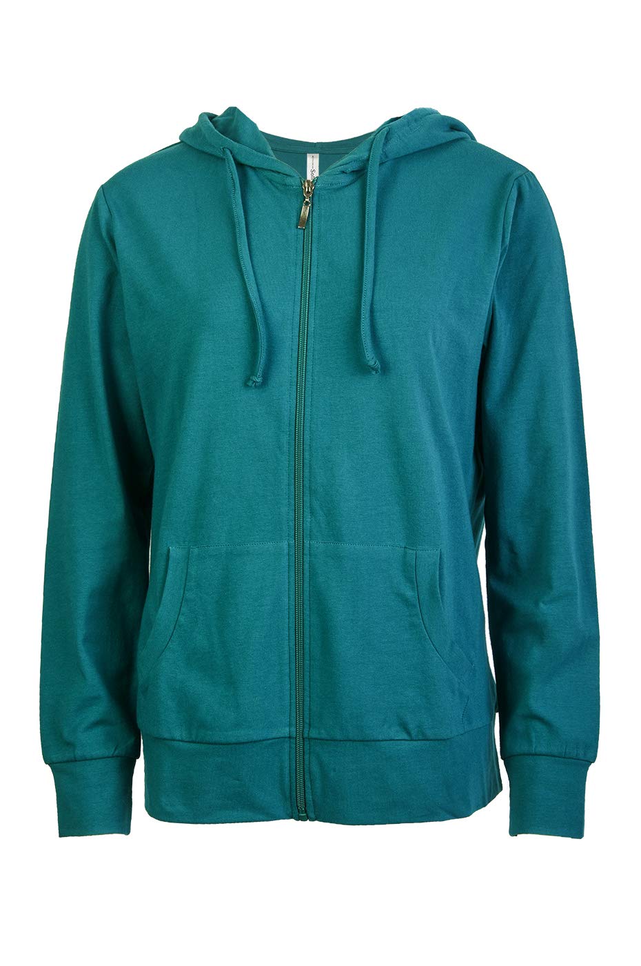 Women's Zip Up Cotton Light Hoodie Jacket