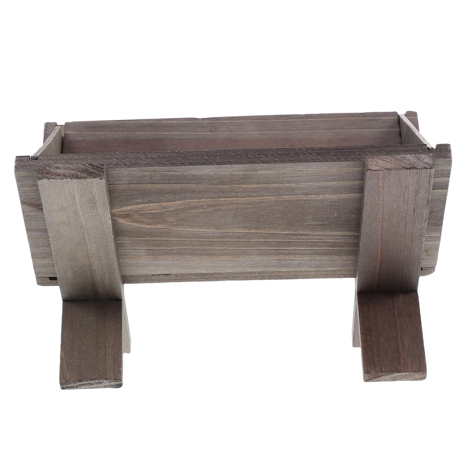 OUNONA Wood Manger Religious Christmas Decor Minimalist Nativity Scene Tabletop Nativity Photo Prop