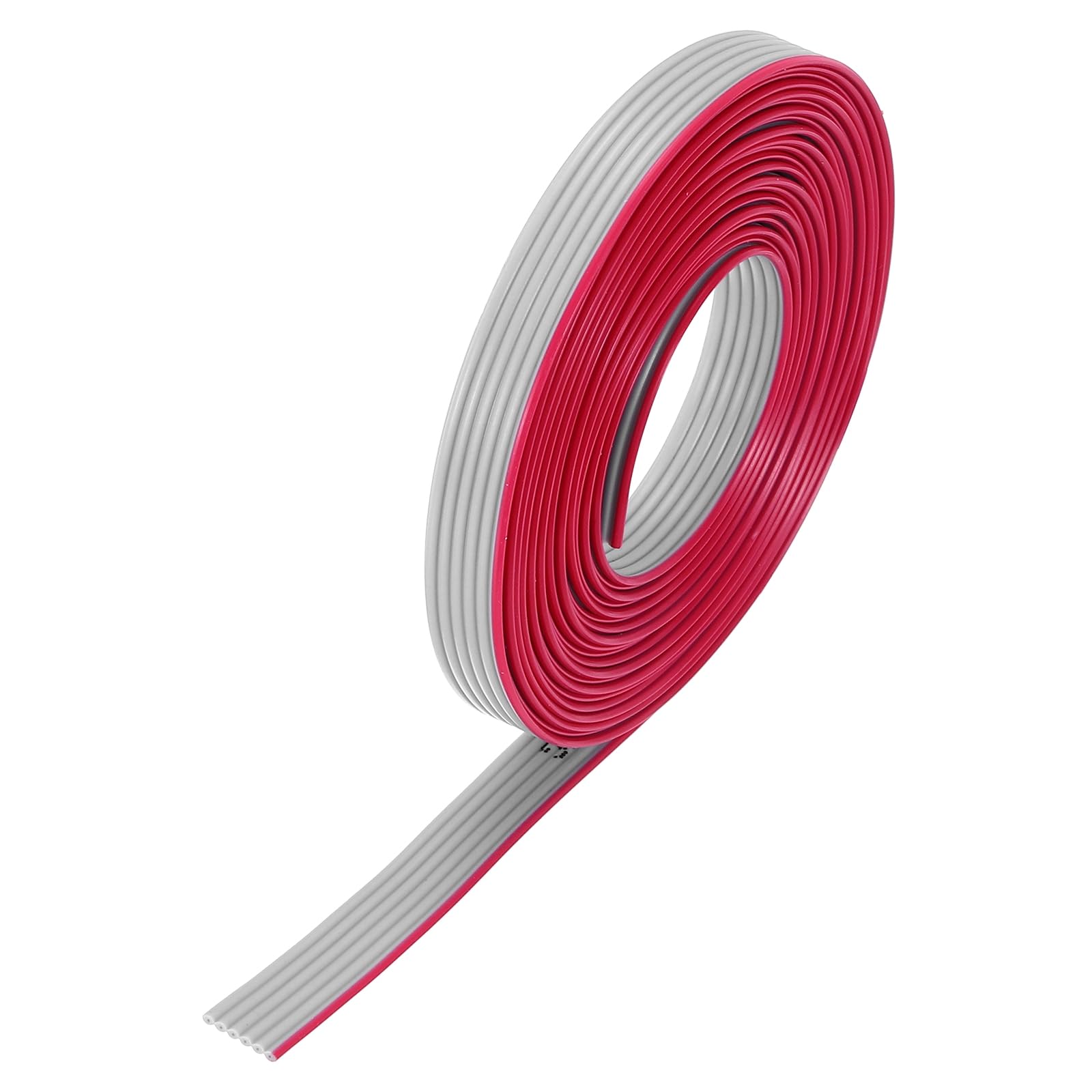 sourcing map Cavo a nastro piatto IDC 28AWG 3 m/9.8ft Lunghezza 1.27mm Passo 6 Pin Grigio per JTAG/ISP Collegamento