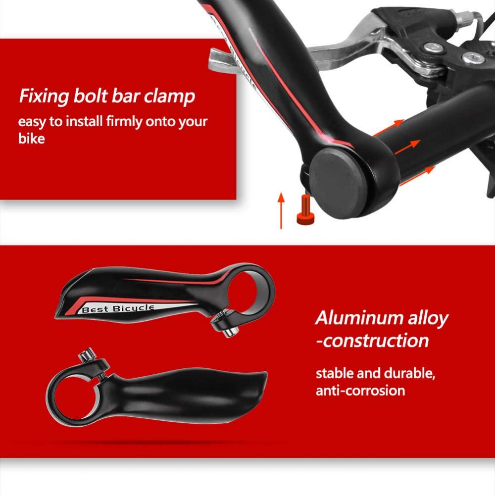 Bouchons D’extrémité De Guidon De Vélo Yosoo – Aluminium, 7 Couleurs, S’adaptent Aux Diamètres 17,5–21,9 Mm, Faciles à Installer