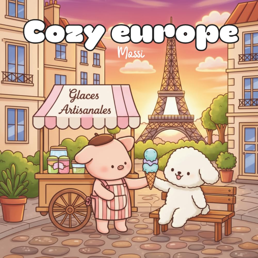 Cozy Europe Mossi coloring book