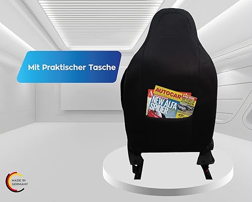 Miniatura 7 de BREMER SITZBEZÜGE Measure Pilot Car Seat Covers Compatible with Peugeot 108 Driver & Passenger from 2014-2021  Car Seat Covers Protective Cover Set