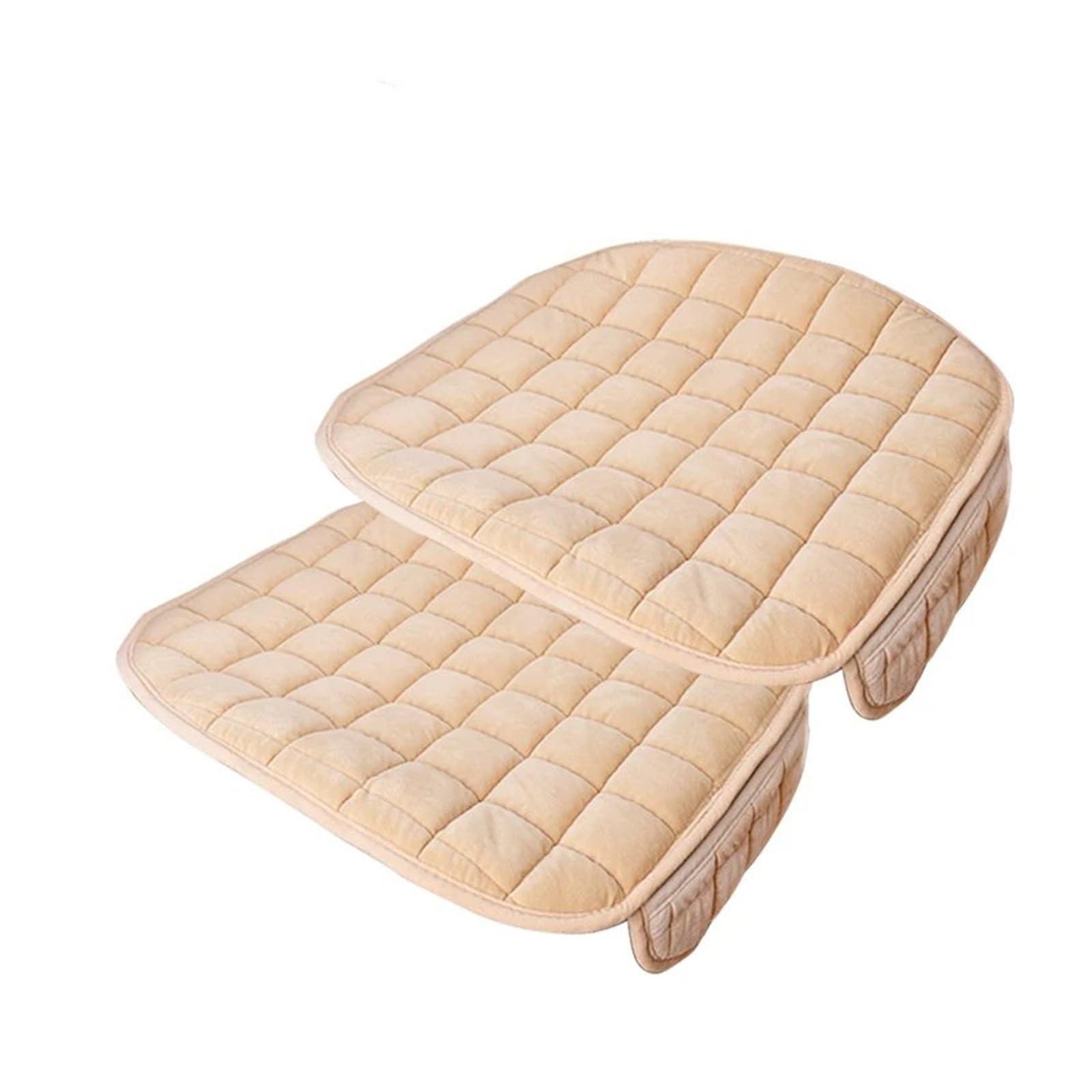Funda Felpa para Asiento Coche, Cojín Protector Silla Antideslizante Universal para La Mayoría Los Modelos, Invierno Juego Fundas Asientos