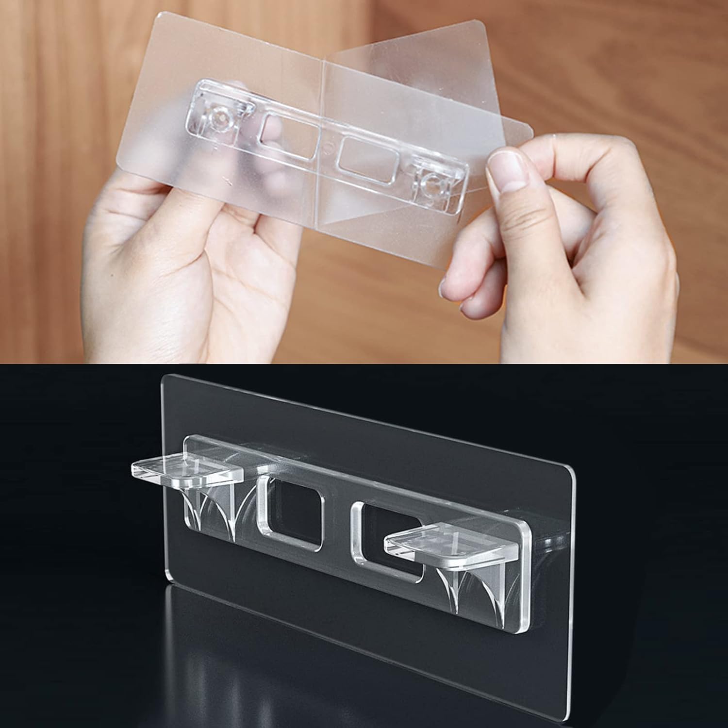 Boniry Shelf Support Pegs - Innovative Punch-Free Plastic Brackets for Cabinet and Closet Shelves, Self-Adhesive Clips for Kitchen, Furniture, and Bookshelves (2)-image-6