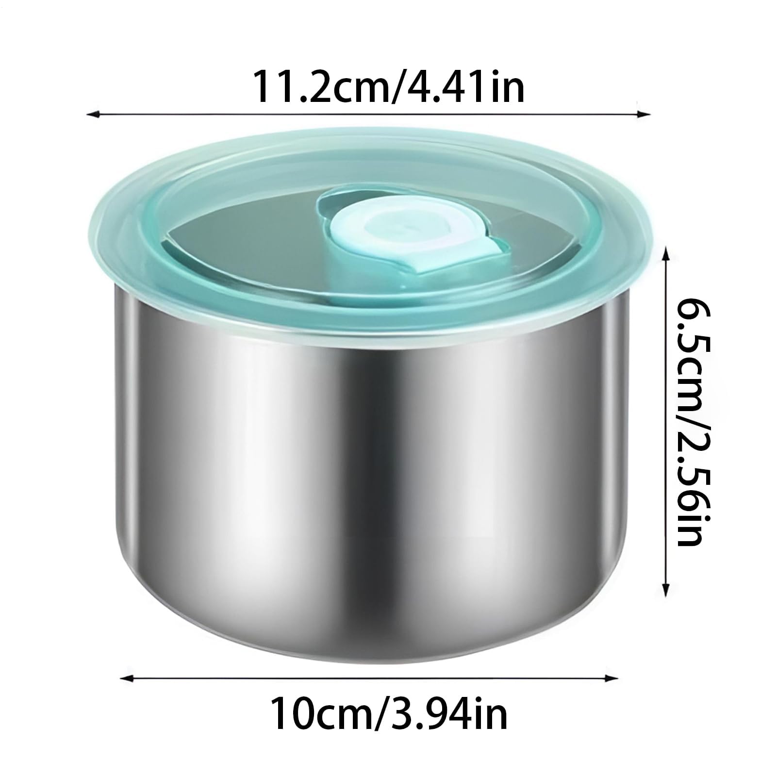 Contenitori per snack in acciaio inox con coperchio, a prova di perdite, organizer per frutta, per escursionisti, scuola, famiglie, cuochi, genitori, ufficio, camper, ristorante, dispensa, picnic