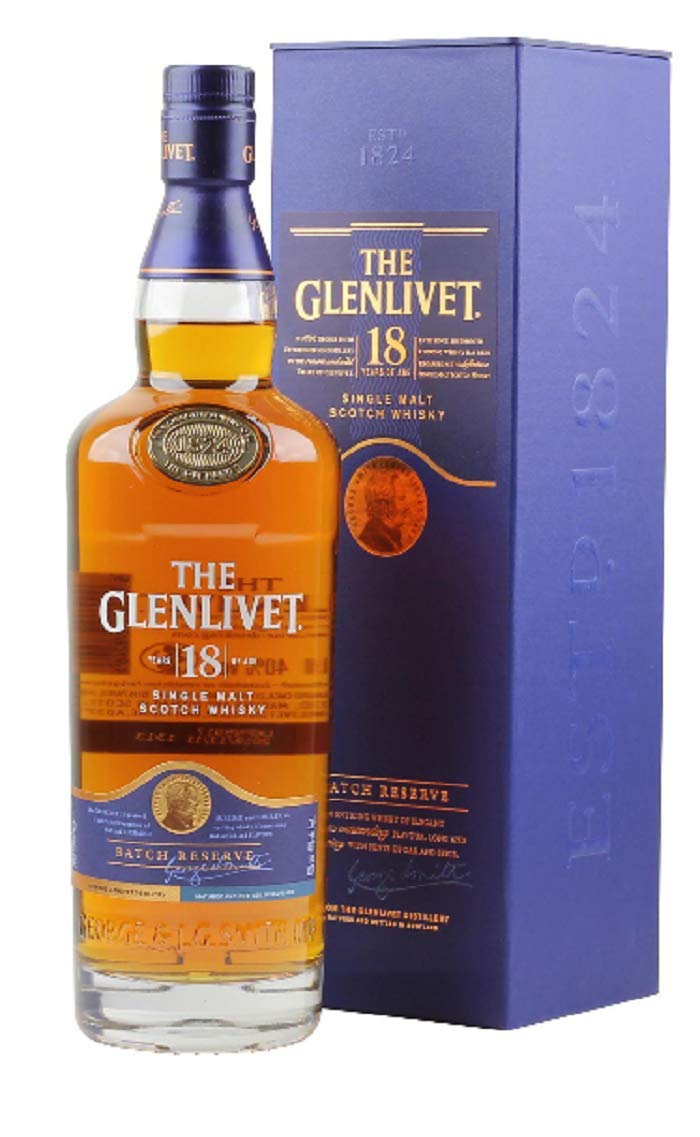 The Glenlivet 18 Years Old Single Malt Scotch Whisky 43% 0.7L