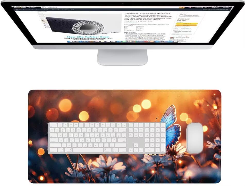 Desk mat grand format papillon pour bureau ordonné et élégant - 3