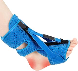 PUCHEN Plantar Night Splint, Plantar Relief Brace, Upgrade 3 Adjustable Straps Plantar Relief Night Splint, Heel Pa-in Foot Drop Orthosis Ankle Anti-Twist Fixed Brace