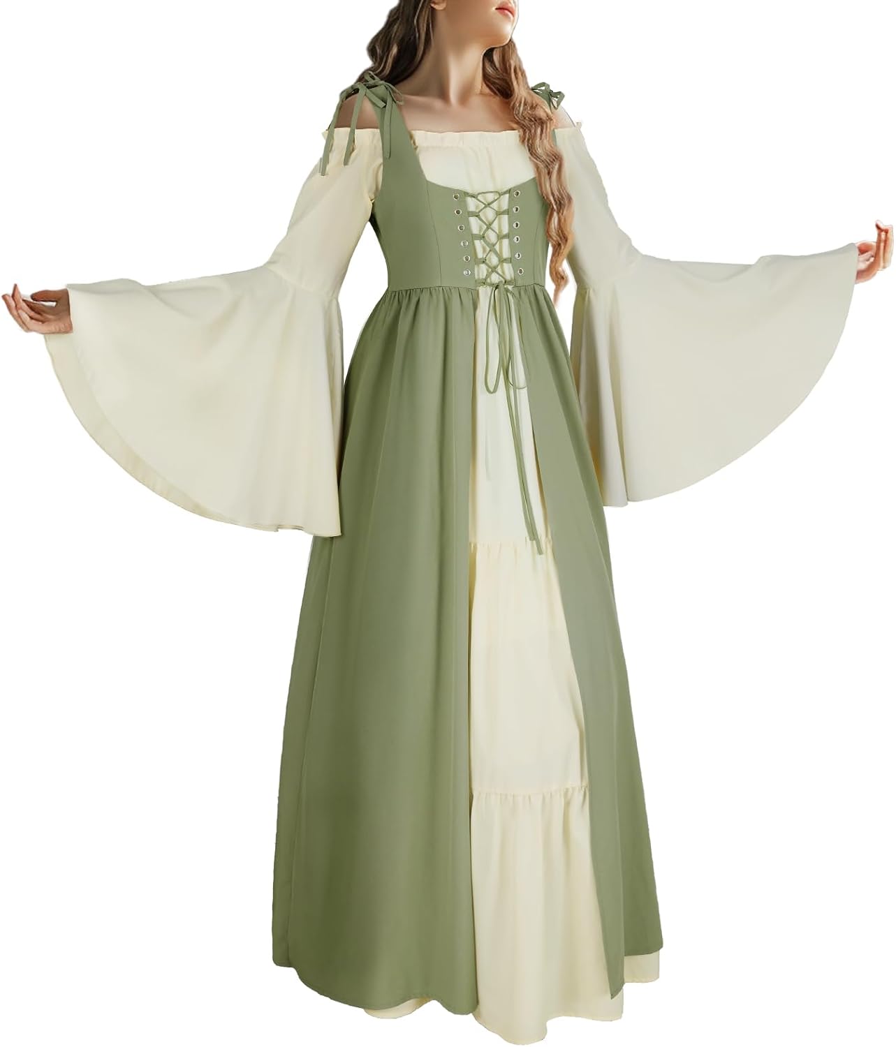 Women's Renaissance Costume Medieval Dress Halloween Costume