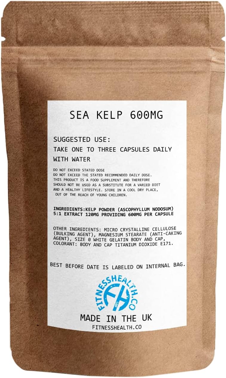 Fitness Health Kelp and Iodine 150MCG Tablets Iodine Supplement