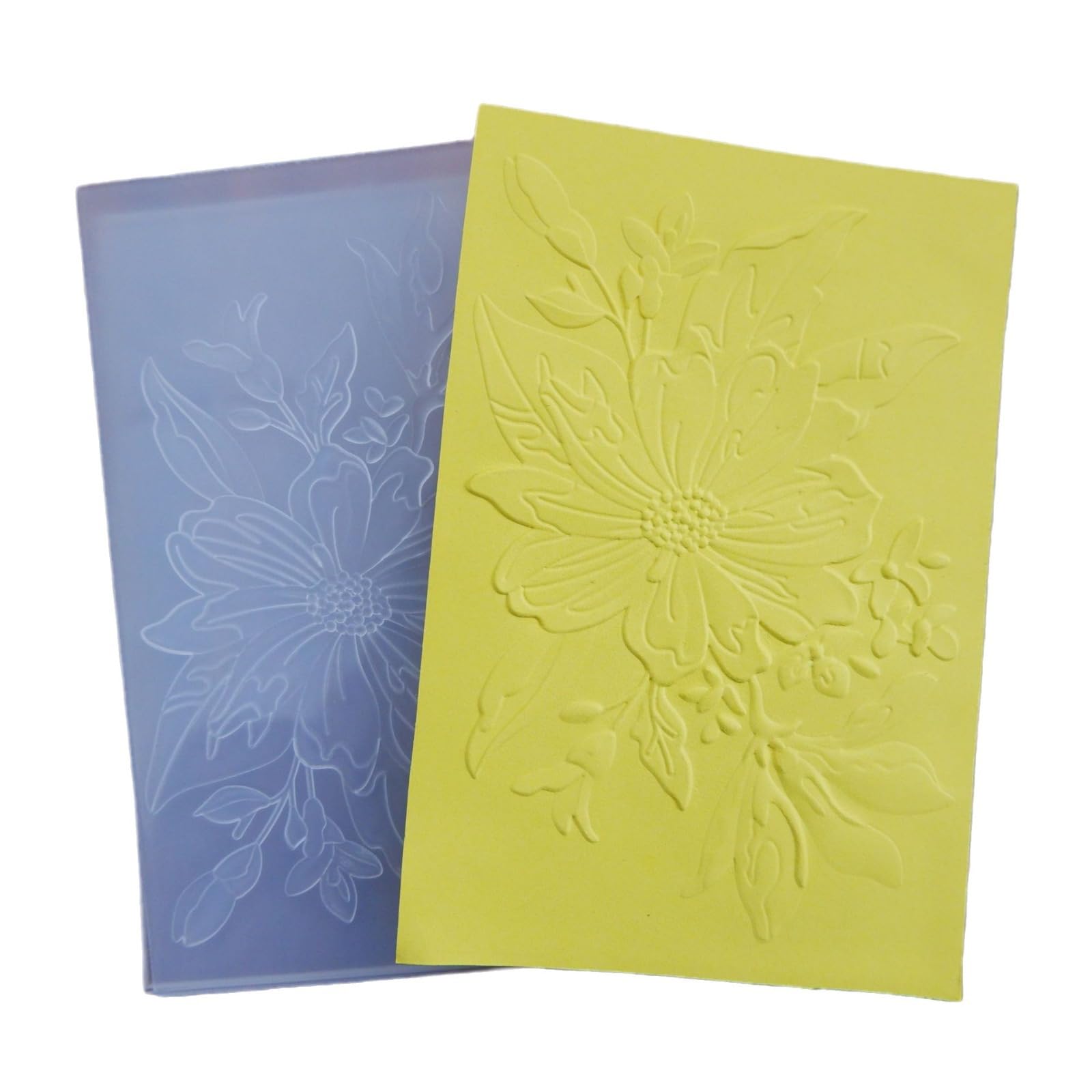 WooYangFun 3D Spring Flower Background Embossing Folder for Card Making Floral DIY Plastic Scrapbooking Photo Album Card Paper DIY Craft Decoration