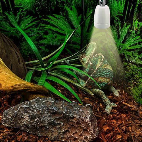 FINDINAO Reptile Heat Lamp Holder, 500W Ceramic Bulb Holder, 360 Adjustable Reptile Ceramic Lamp Holder, Ceramic Pet Heater Bracket for E27 Bulb, Heat Light Bulbs E27 Holder - Image 2