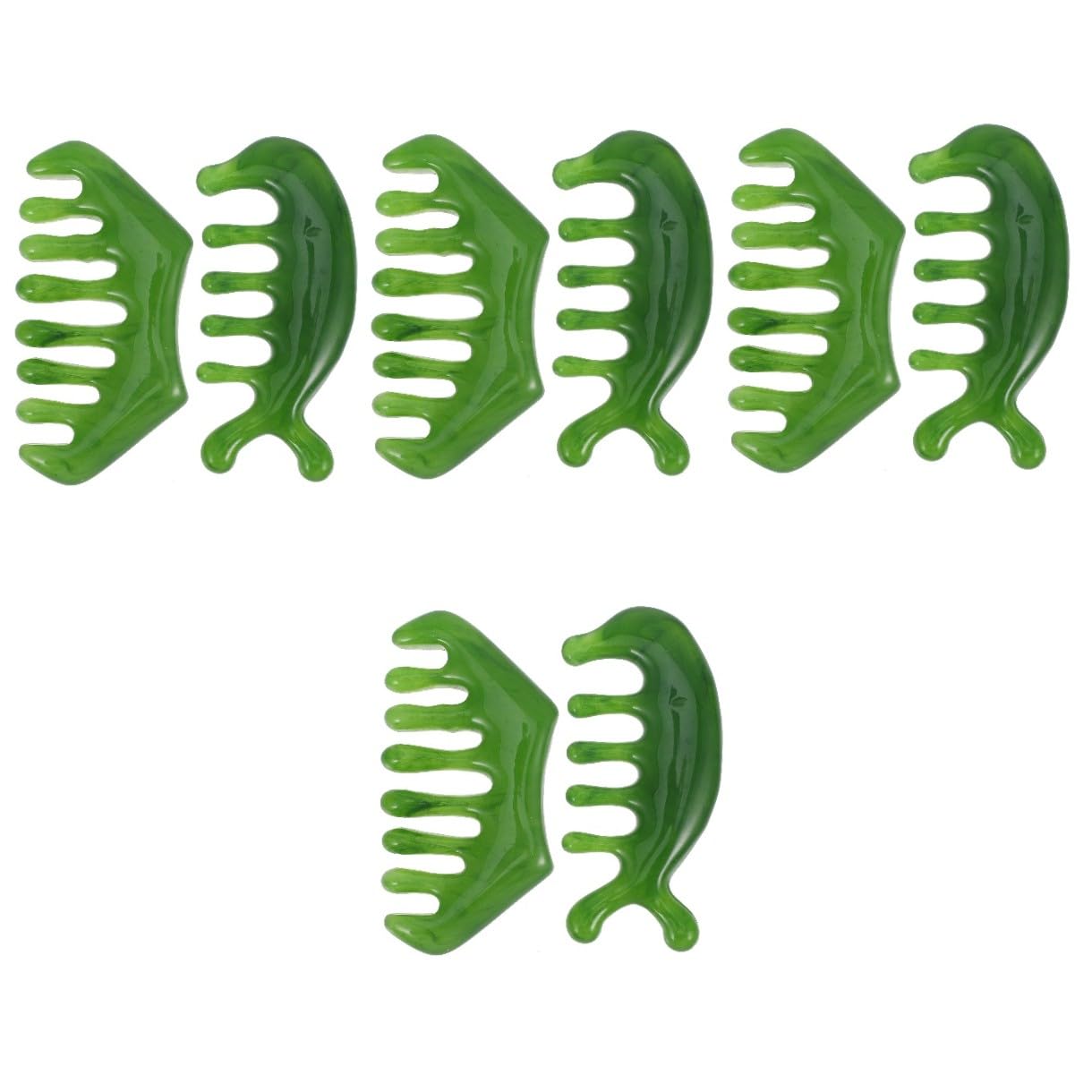 Peine De Masaje Para El Cuero Cabelludo Peine De Dientes Anchos Cepillo De Masaje Para El Cuero Cabelludo Masajeador Graso Para El Cabello 2 piezas x 4