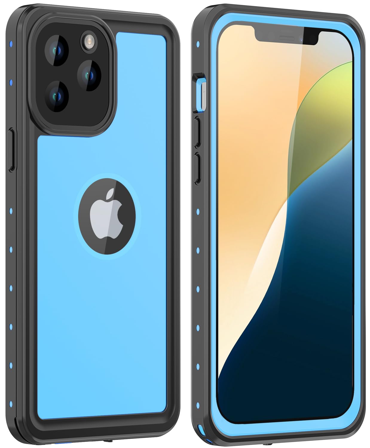 ZWWADR for iPhone 13 Pro Waterproof Case with Built-in Screen Protector Full Body Shockproof Dustproof Dirtproof Heavy Duty IP68 Waterproof Case for