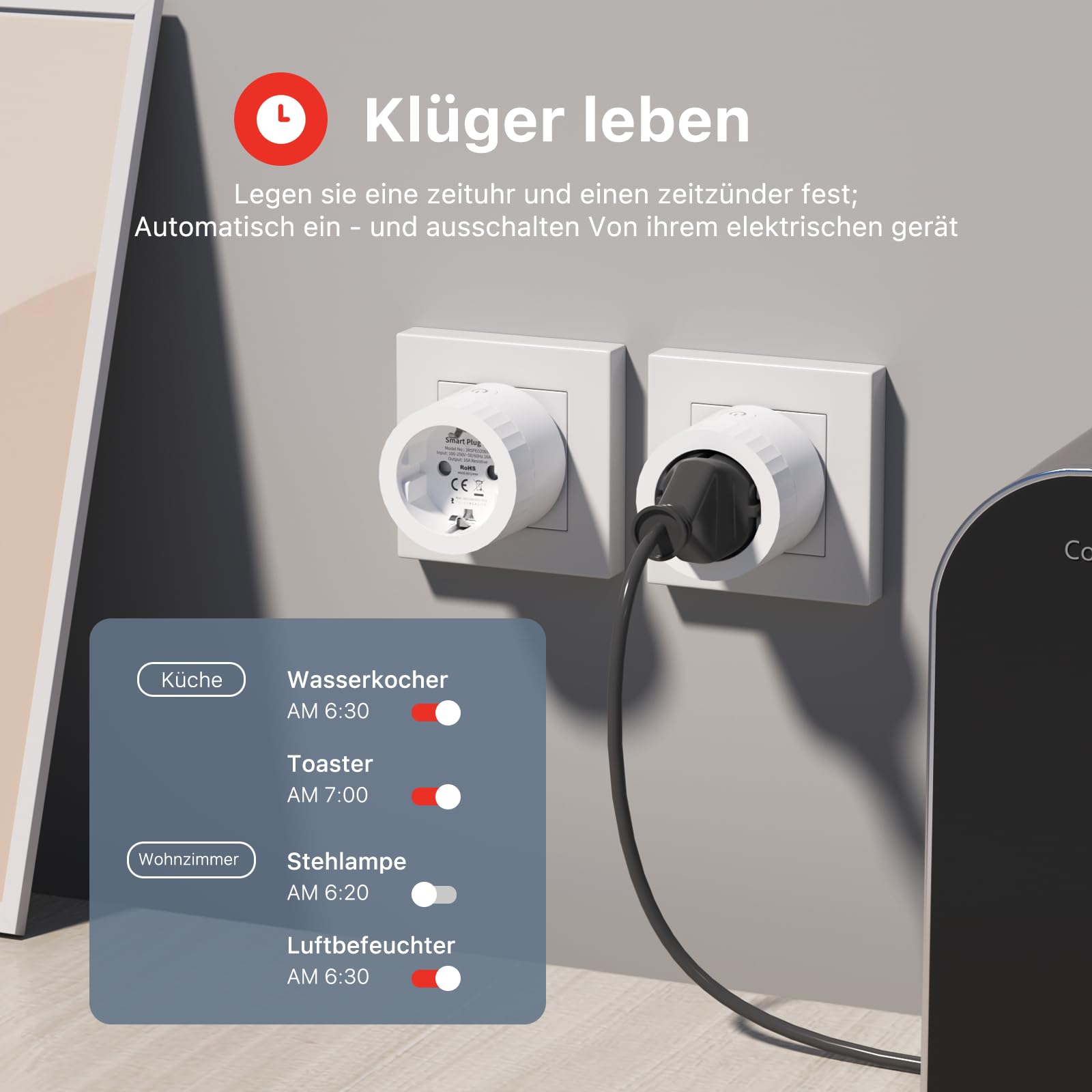 THIRDREALITY Smart Plug E3 z monitorowaniem energii, 4 sztuki, wzmacniacz Zigbee, Remote Control, timer i funkcja harmonogramu, wymagany hub ZigBee, kompatybilny z Home Assistant, SmartThings, Alexa