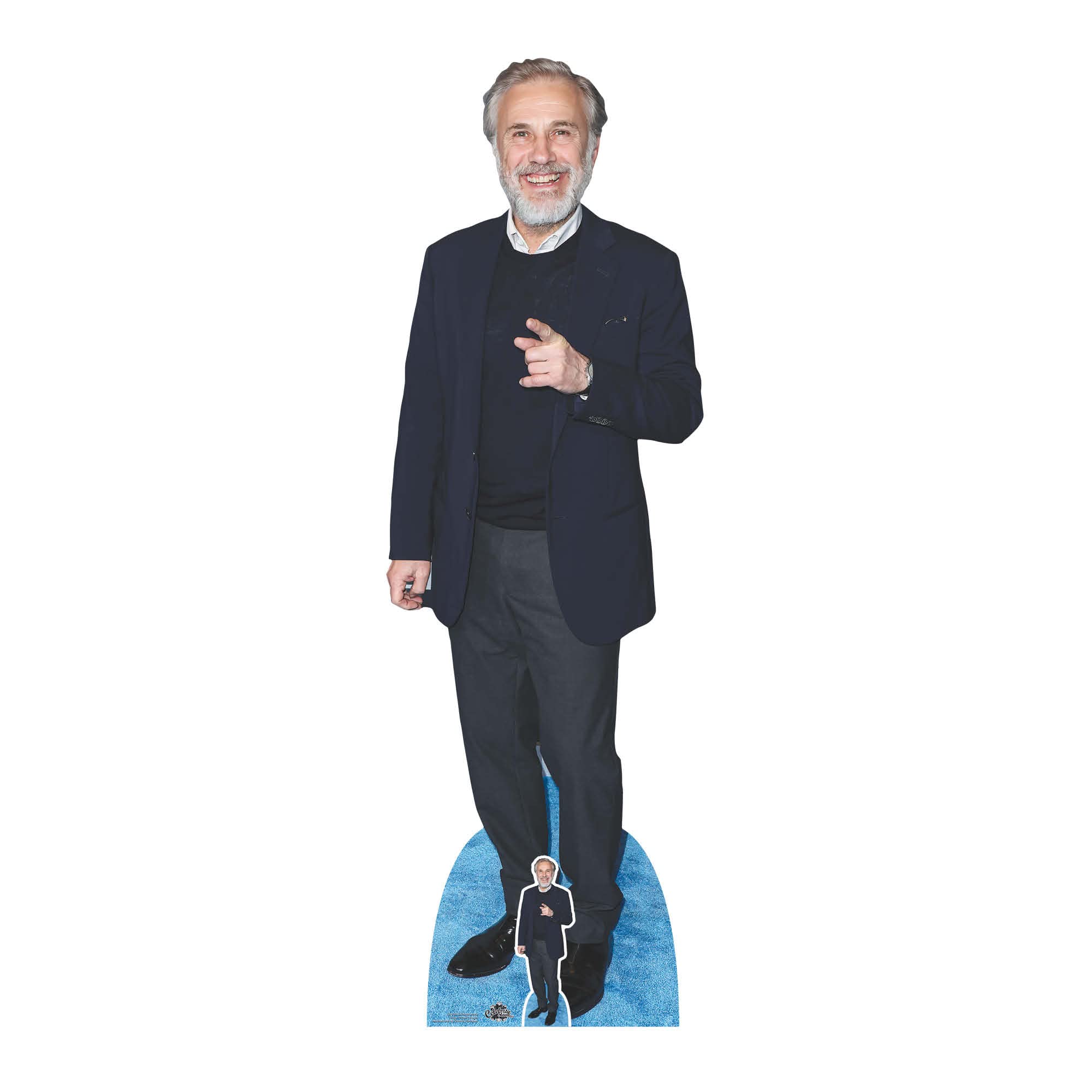 Star Cutouts Christoph Waltz Cs1089 Lifesize Cardboard Cutout With Mini Star Cutout