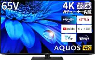 Amazon | シャープ 65V型 4K 液晶 テレビ AQUOS 4T-C65EU1