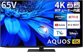 Amazon | シャープ 65V型 4K 液晶 テレビ AQUOS 4T-C65EU1