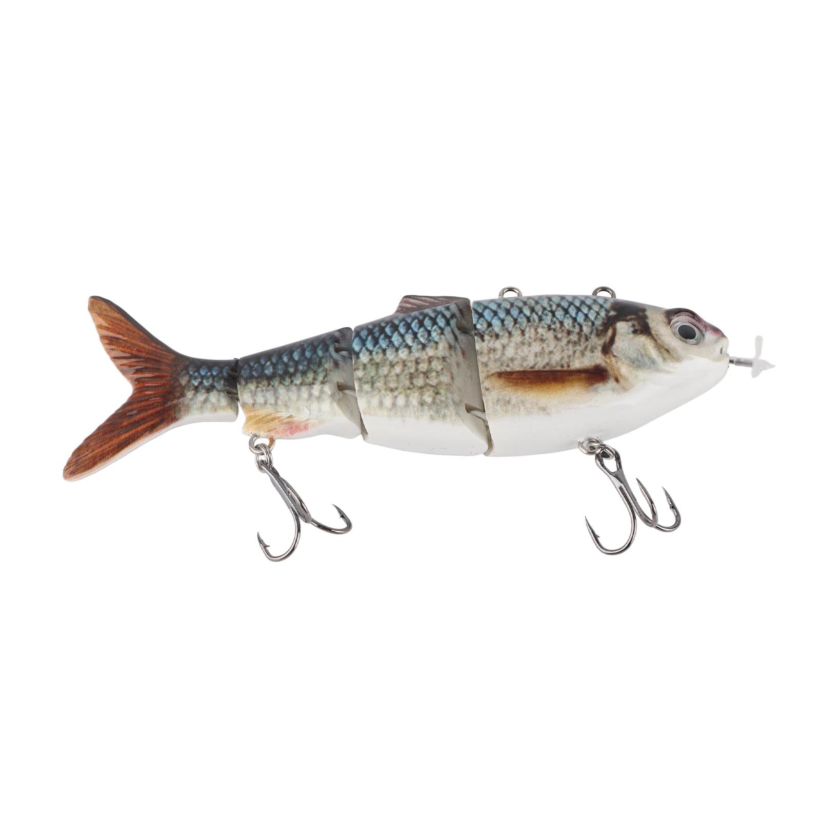 Leurre de Natation Robotique, Leurre de Pêche électrique avec Lumière LED Verte, Robotique Multi-articulé, Rechargeable
