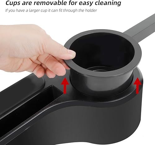 Miniatura 7 de Roykaw Reposabrazos de carrito de golf con soporte para tazasreposabrazos de asiento trasero apto para EZGOClub CarYamaha y la mayoría de carritos