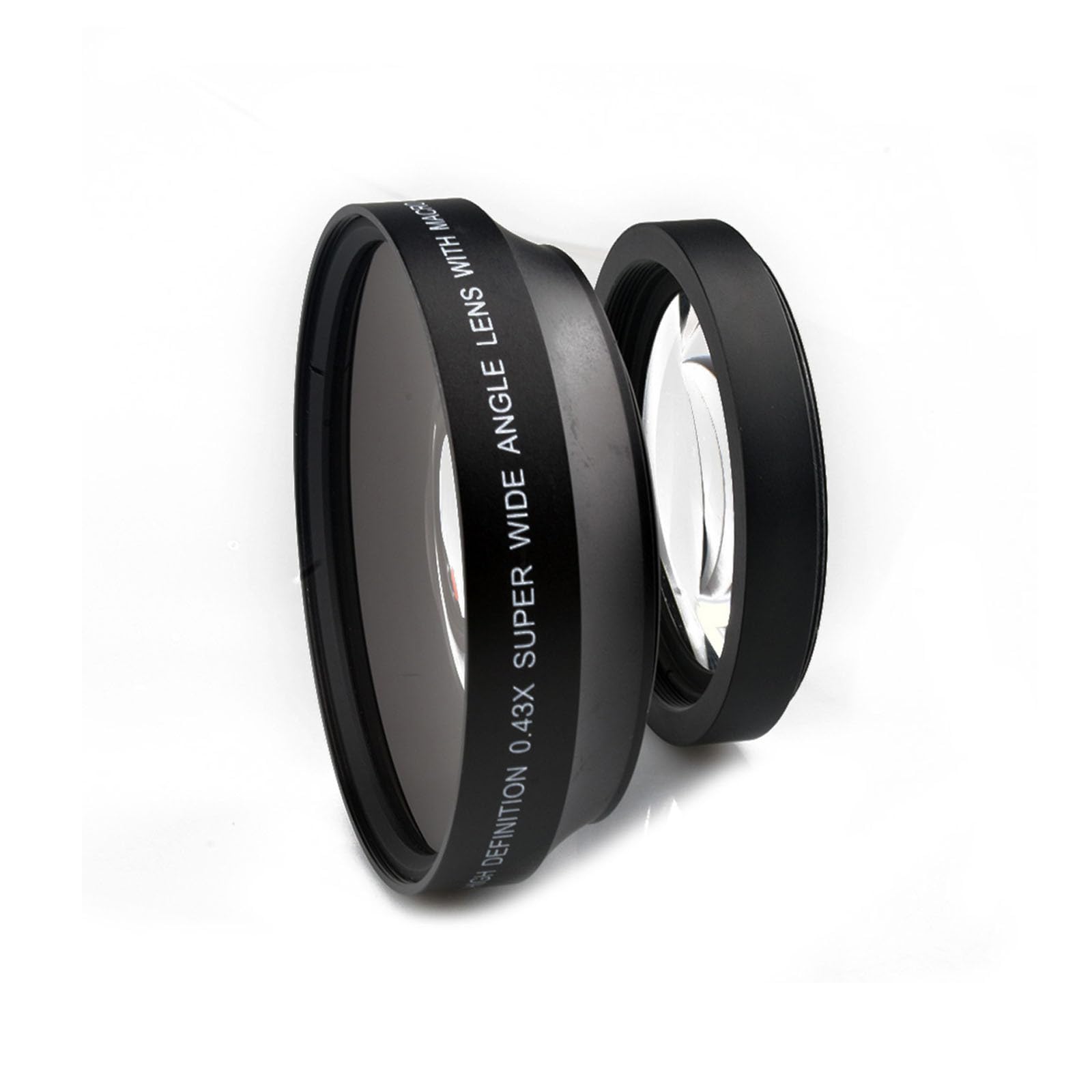 Obiettivo grandangolare professionale da 67 mm con porzione 0,43x multistrato rivestito per fotografia microcosmica Obiettivo fisheye grandangolare con macro+tappo anteriore e posteriore