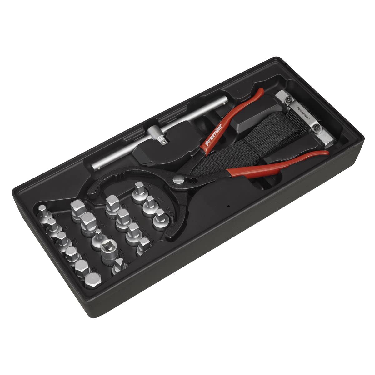 Sealey TBT28 Tool Tray with Oil Filter Wrench, Pliers & Drain Plug...
