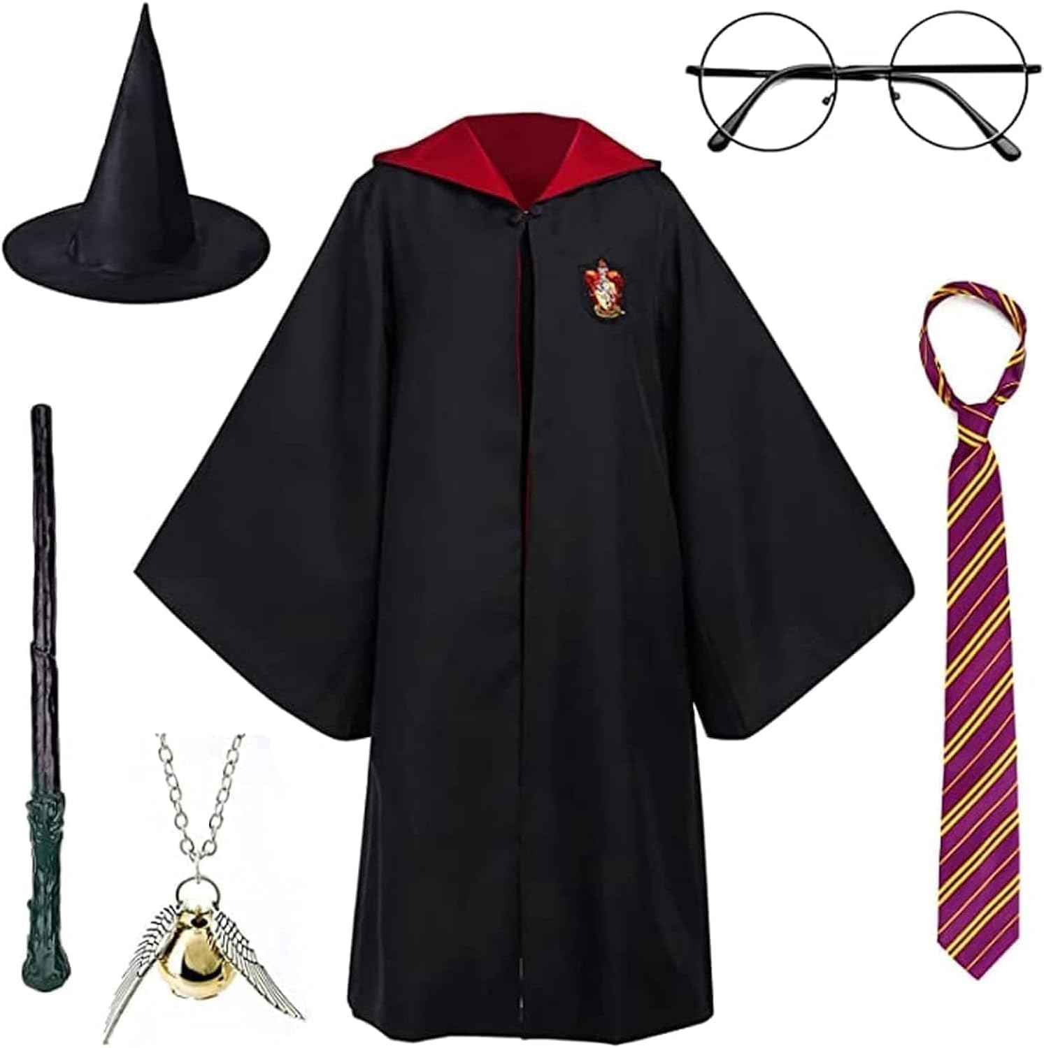 Harry Potter Costume - Halloween Costume Kids, Book Character Costumes for Boys and Girls, Cosplay Costume for Kids | Wizard Costume (Large)