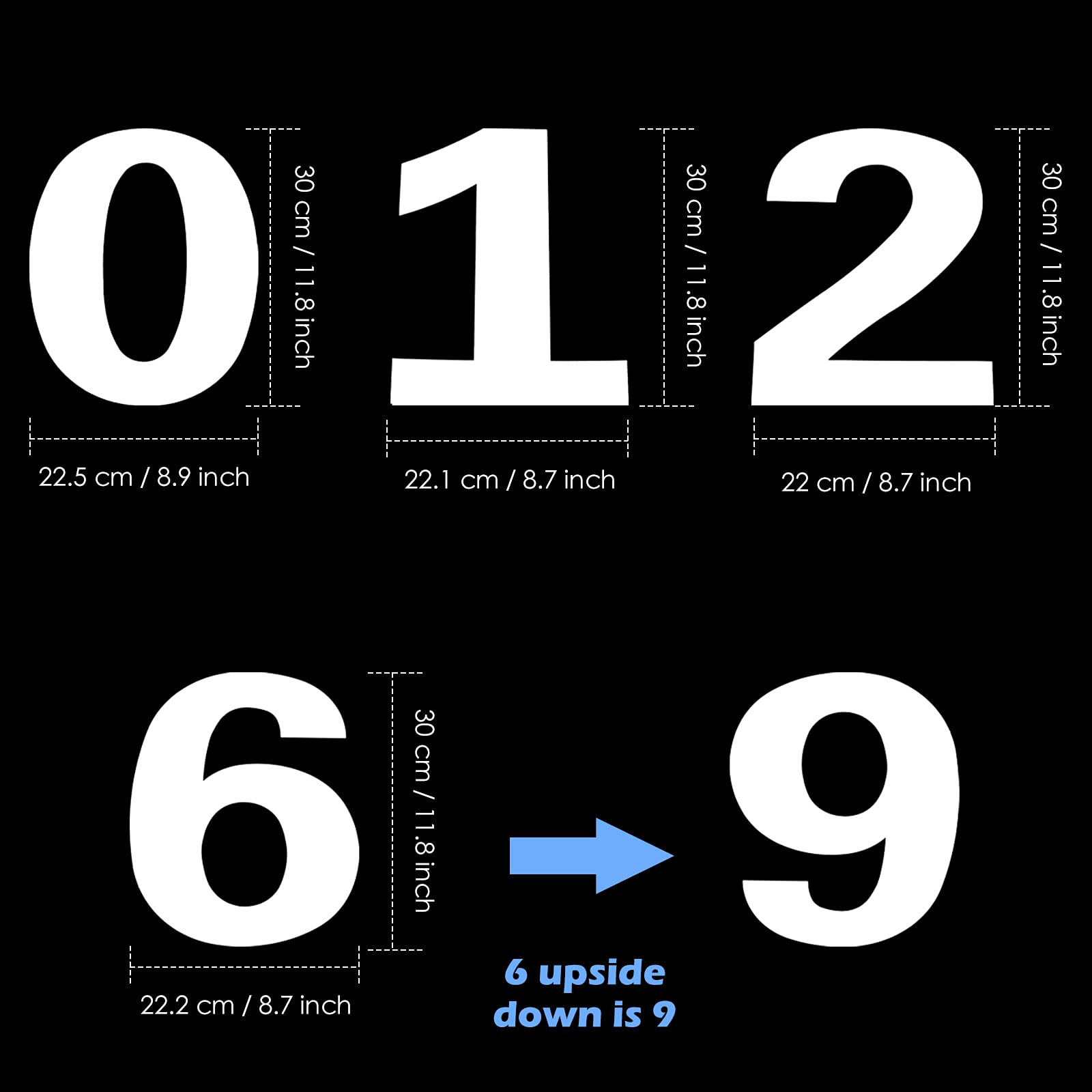 09 Number Cake Stencils 12 Inch Flat Plastic Cake Templates Arabic