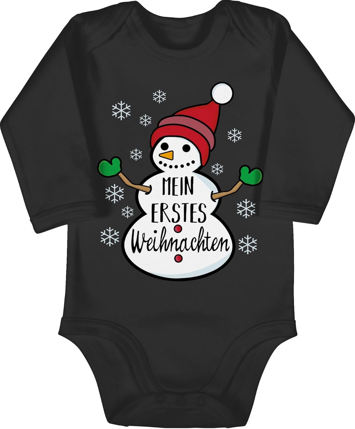 Weihnachtsstrampler Baby - Mein Erstes Weihnachten Body Mit Weihnachtsmotiv - Gestrickt Für Neugeborene
