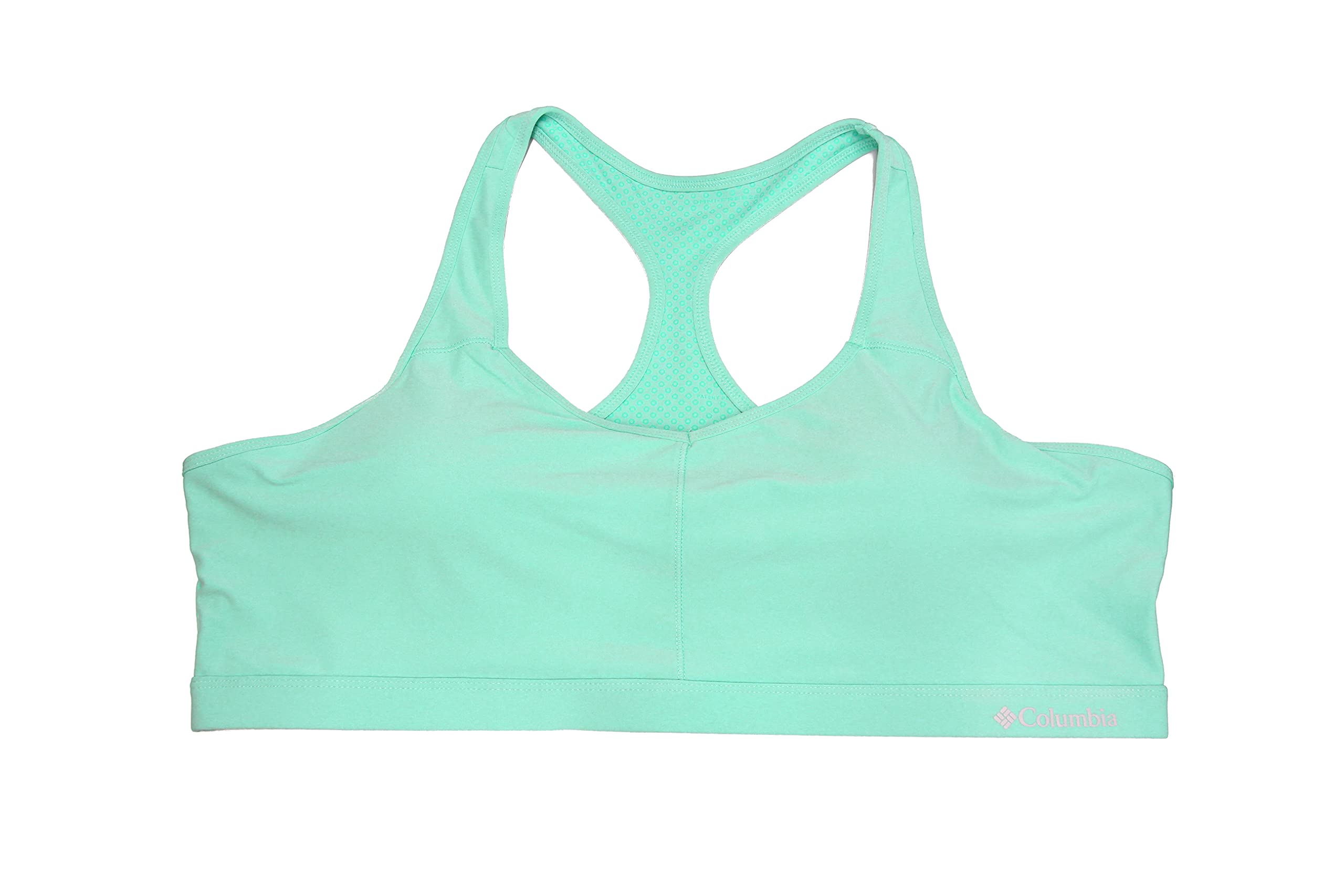 Columbia Women's High Support Tech Omni-Free Zero Racer-Back Bra, Teal, Women's XX-Large: 40D