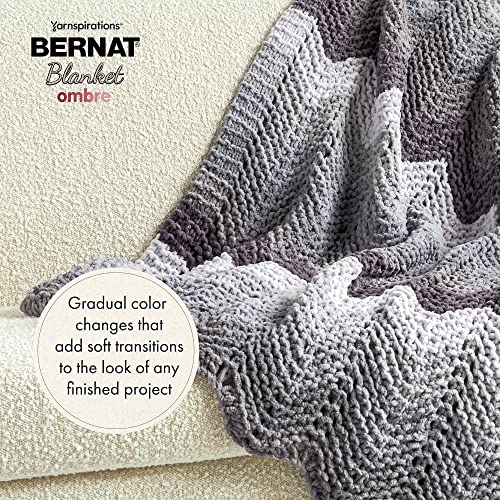 Image of Bernat Blanket Ombre Yarn for Crocheting Soft, Eggplant, 2-Pack