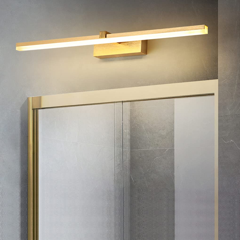 LED Moderno Luce a specchio 60 CM Lampada da bagno 12W Bianco neutro 4000K d'oro Lampada a specchio Impermeabile Luce per il trucco Bagno Armadio a specchio lampada a muro Luce dell'immagine