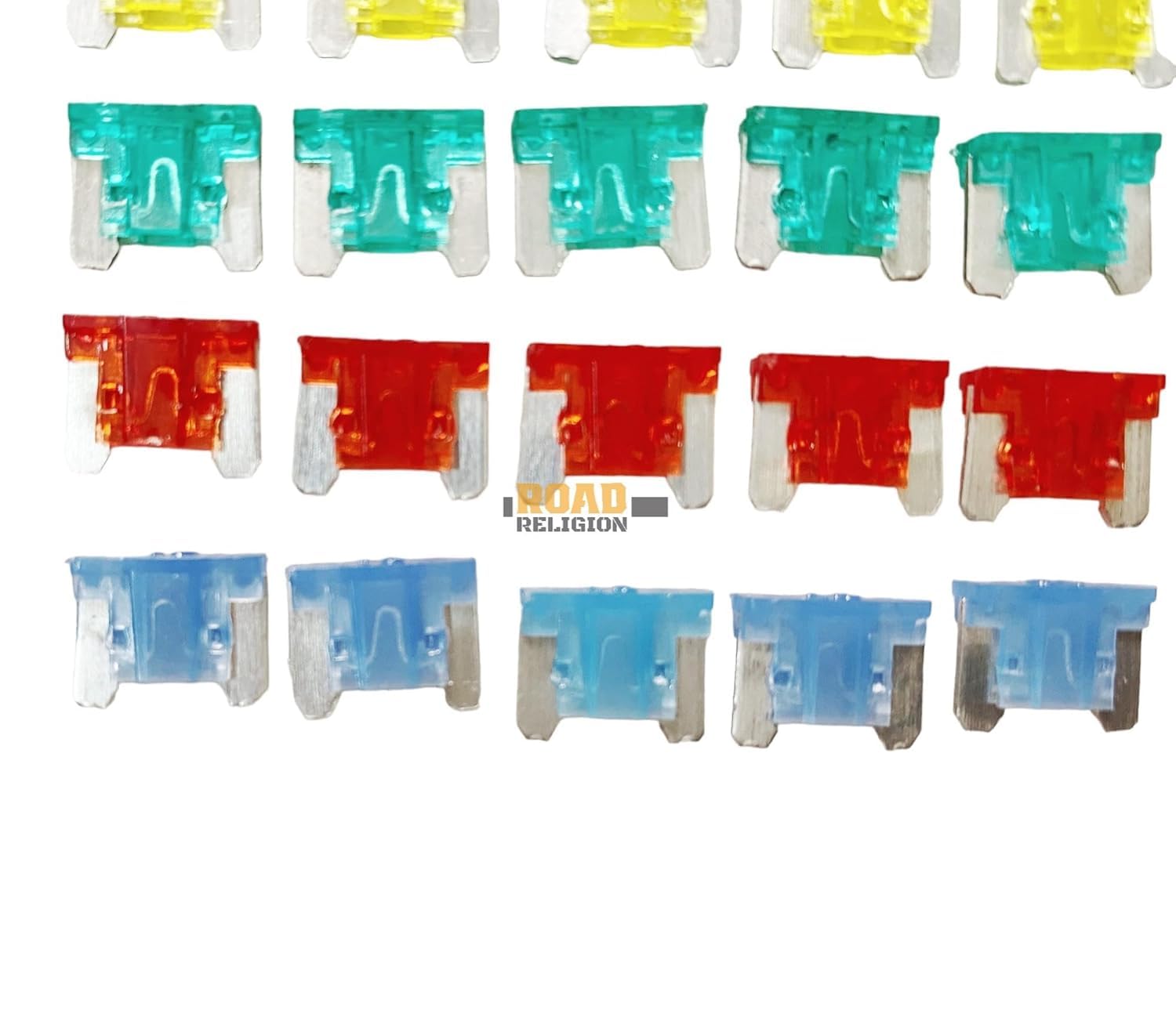 Road Religion Top-quality Mini Fuse Kit - Amps (10, 15, 20, 30) - 20 Pieces (5 Pc Each)-image-24