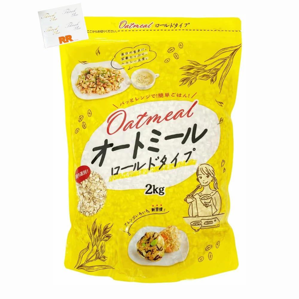 Amazon.co.jp: ROLLED OATS オートミール ロールドタイプ 2kg オーツ麦