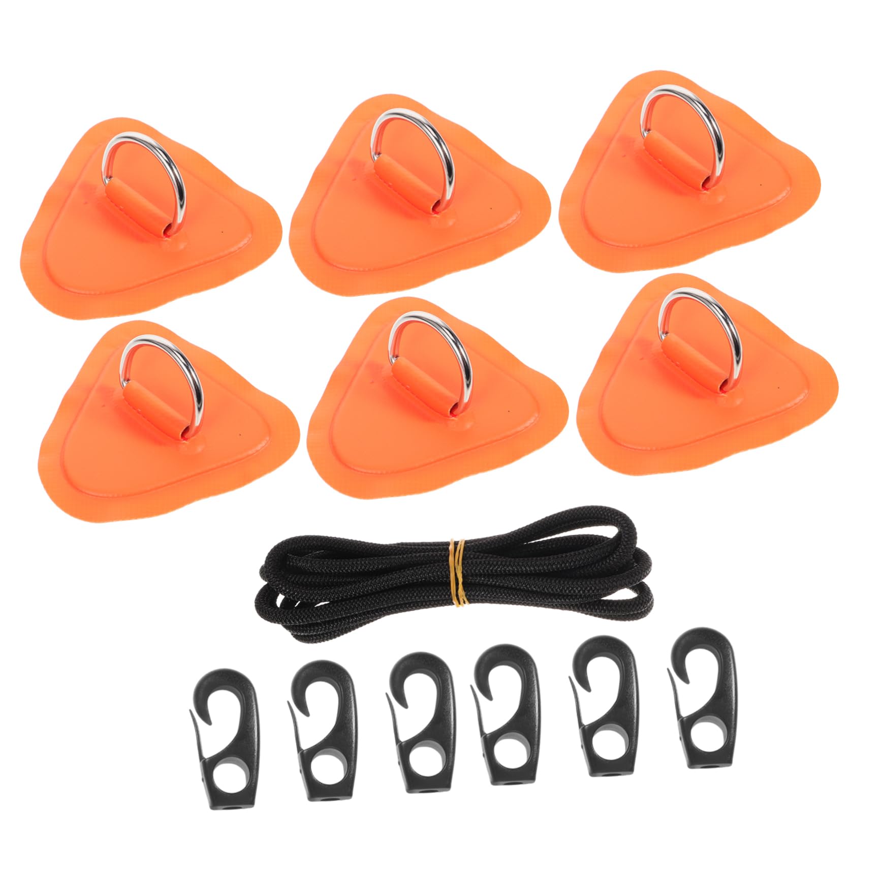 Toddmomy Accessori per fissarsi a Piastre gonfiabili Cuscino del Sedile del Kayak Barca Kit Surf Gonfiabile Toppe per gonfiabili Cuscinetti per Anelli a D per Kayak Nylon Arancia