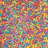 Fiesta Cake Decorations Sprinkles for Cookie, Cupcake Decorating, and Baking - Fun Vegan Cake Sprinkles and Toppings - Red, Green, Yellow, and White Jimmies Sprinkles for Cinco de Mayo Donuts, Cookies